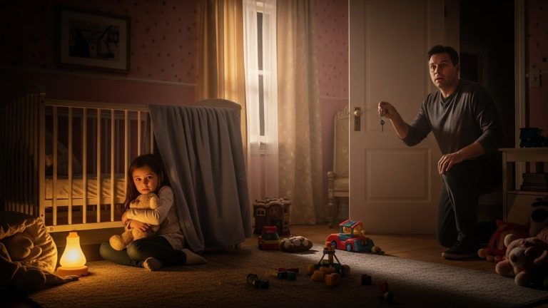 He Heard Crying From The Senator’s Mansion Next Door Every Night. When He Finally Used The Spare Key To Enter, The Sight Of The Daughter Hiding Under The Crib Changed His Life Forever.