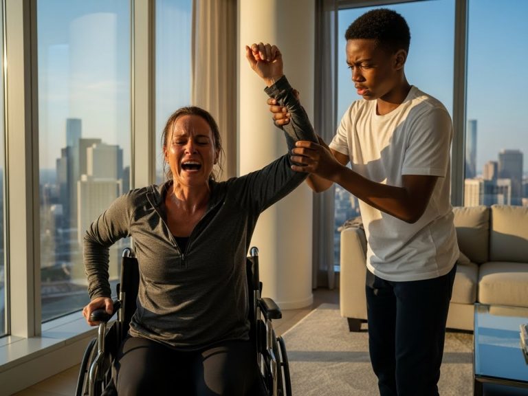 I Was Rotting in a $15 Million Penthouse, Paralyzed and Forgotten by the World That Once Worshipped Me, Until a Starving 14-Year-Old Boy in Tattered Sneakers Stopped Me on a sweltering Atlanta Sidewalk with a Question That Sounded Like Absolute Insanity: “Ma’am, Can I Fix Your Legs in Exchange for That Half-Eaten Sandwich?” I Thought He Was Just Another Desperate Soul Hustling for Cash, But What Happened Inside My Living Room Over the Next Six Months Defied Medical Science, Humiliated My Doctors, and Forced Me to Question Everything I Knew About Power, Money, and the Human Will to Survive.