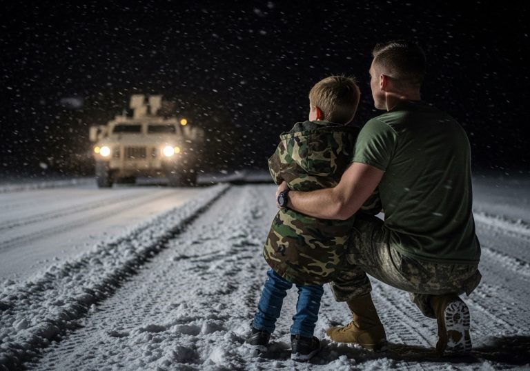 THEY LEFT US TO DIE IN THE STORM: I Disobeyed a Direct Order to Give My Coat to a Freezing Child, and My Unit Abandoned Us Both in -40 Degree Weather.