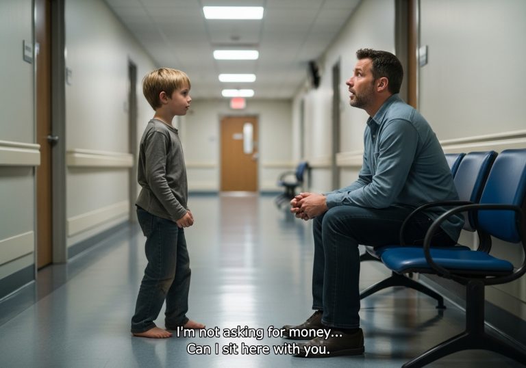 I Was Sitting In A Crowded Emergency Room At 3 AM, Drowning In My Own Anxiety And Exhaustion, When A Shivering, Dirt-Streaked Boy Walked Up To Me, And Instead Of Asking For Spare Change, He Whispered Seven Heartbreaking Words That Completely Shattered My Reality, Forced Me To Confront The Invisible Tragedy Happening In Our Own Backyard, And Left Me Sobbing In The Middle Of The Waiting Area While Everyone Else Just Looked Away.