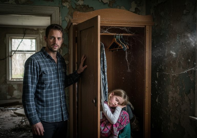 I thought the terrified scratching noises coming from inside the walls of my new duplex were just rats or old pipes settling, until I opened my master bedroom closet at 3:00 AM and found the neighbor’s six-year-old daughter trembling behind my winter coats, clutching a jagged piece of drywall, and whispering a warning that froze my blood—now the screaming next door has stopped, but heavy footsteps are coming toward my front door, and I realized too late that the locks on this house were never meant to keep people out, they were meant to keep something in.