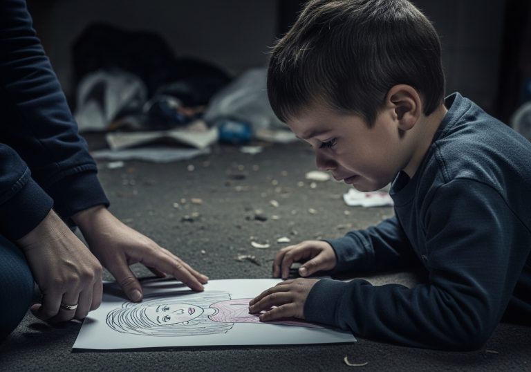 I Found A Mute Boy Shivering In A Boarded-Up House Who Refused To Leave Without A Box Of Crayons, And When I Finally Let Him Draw To Calm Him Down, The Portrait He Created Wasn’t Of A Monster Under The Bed, But A Terrifying Reality That The Police Had Completely Missed, Leaving Me With A Heartbreak I Will Never Recover From.