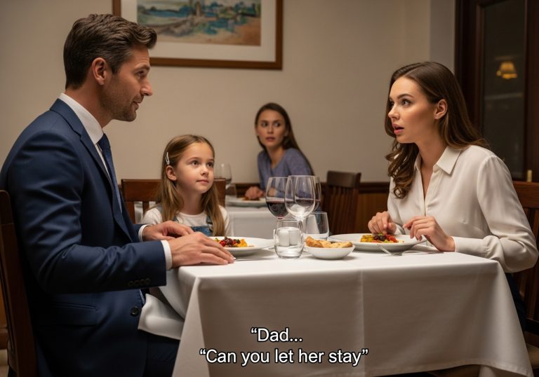 I Was Drowning in $40,000 of Medical Debt, Wearing a Dress I Stole From My Sister, and Shaking Like a Leaf Sitting Across From the City’s Most Notorious Ruthless CEO and His Silent Daughter, Fully Expecting to Be Humiliated and Thrown Out—Until the Little Girl Who Hadn’t Spoken in Three Years Suddenly Grabbed My Trembling Hand, Looked Her Father Dead in the Eye, and Whispered the Five Words That Would Absolutely Shatter My Reality and Change Our Lives Forever.