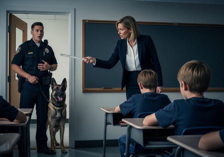 I Kicked Down the Door of a 4th Grade Classroom Because I Heard a Scream That Made My Blood Freeze, Only to Find the Most Respected Teacher in Town About to Strike My Son—But When the Truth Came Out in the Interrogation Room, I Didn’t Use My Handcuffs, I Used My Kleenex, and I Beg You to Read This Before You Judge What You See on the News.