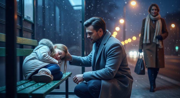 He Was The Ruthless “King Of Wall Street,” A Billionaire Who Built An Empire On Ice-Cold Logic And Zero Emotion. But On A Freezing Christmas Eve, A Single Glance At A Shivering Figure On A Park Bench Shattered His World. He Thought He Was saving A Homeless Mother And Her Child, But As He Hid His True Identity To Get Close To Them, He Didn’t Realize Two Things: First, That He Was The One Being Saved. And Second, That When His Secret Finally Came Out, It Wouldn’t Just Risk His Reputation—It Would Threaten To Destroy The Only Family He Had Ever Truly Known.