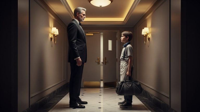 A Dying Tech Billionaire Screamed in the Center of the Plaza Hotel Ballroom, Offering $1 Million Cash in a Duffel Bag to Anyone Who Could Stop His Agony for Just Ten Seconds—A 12-Year-Old Busboy Stepped Out of the Shadows and Did It Instantly, But the Twisted Price of the Miracle Was a Fate Far Worse Than Death That No Amount of Money Could Ever Fix.