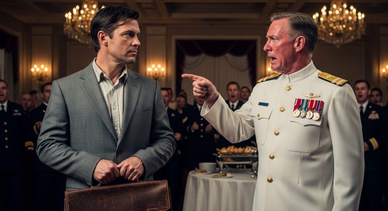 The Admiral called me a “lost PTA Dad” and mocked my cheap suit in front of the entire gala. He didn’t know the man he was laughing at was the “Iron Ghost”—and I was holding the file that could end his career.