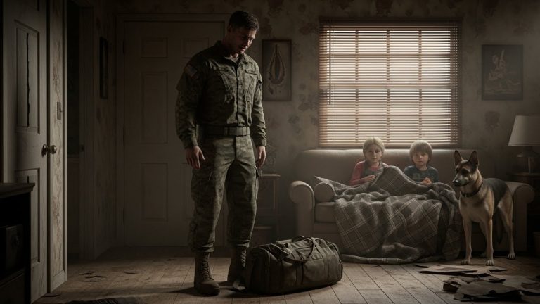 I Came Home From War to Find My Wife Gone and My Kids Starving. Years Later, She Returned to My Doorstep Begging. My Response Froze Her Soul.
