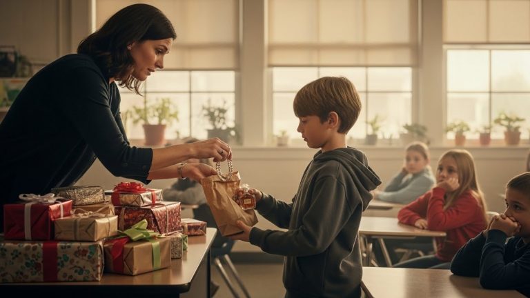 The Class Laughed When the Poor Boy Handed His Teacher a Dirty Paper Bag. But When She Opened It and He Whispered the Truth, the Silence Was Deafening.