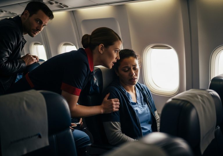 I Was Just an Exhausted Nurse Flying Home to See My Mom, But When a Flight Attendant With Terrified Eyes Secretly Dropped a Napkin on My Tray Table With 11 Chilling Words, I Realized My Seat Assignment Was a Death Sentence Intended for Someone Else—and The Plane Was Never Meant to Land.