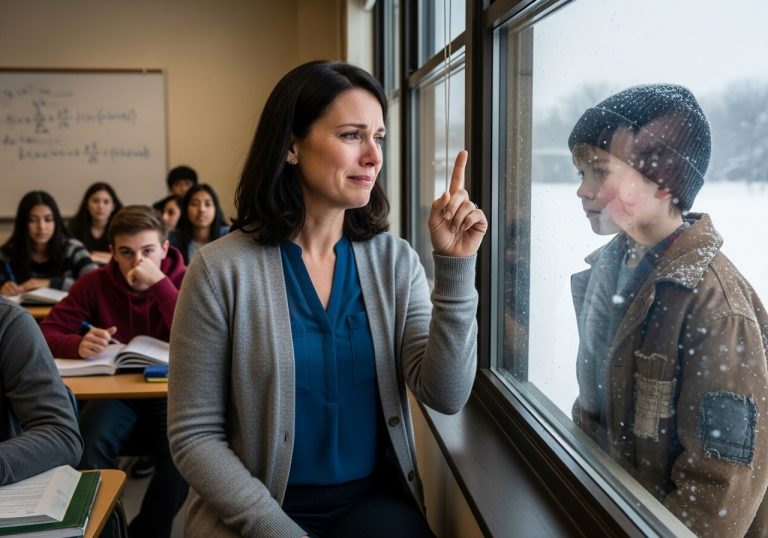 I Risked My Entire Teaching Career, My Pension, and My Freedom to Hide a Homeless Boy in My Supply Closet Every Morning Because When I Saw What He Wrote on the Back of a Grease-Stained Pizza Coupon Through My Classroom Window in the Freezing Ohio Winter, I Knew I Was Looking at a Mind That Comes Around Once in a Century and I Refused to Let the System Throw Him Away Like Trash.