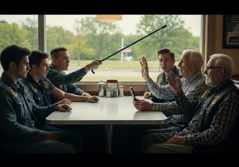 The Veteran’s Final Stand: How a 90-Year-Old Soldier Silenced Five Cocky Bullies with a Single Phone Call That Summoned an Army of Bikers and Delivered a Life Lesson in True Brotherhood