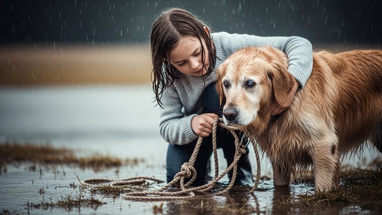 Blind Girl Rescues Dying Dog From A Ditch, But What The Dog Did To Save Her Will Leave You In Tears