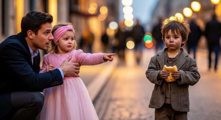 MY 5-YEAR-OLD DAUGHTER STOPPED DEAD IN THE MIDDLE OF CENTRAL PARK AND SCREAMED, “DADDY, LOOK! THAT’S MY BROTHER!” AT A HOMELESS BOY SHIVERING ON A BENCH. I FROZE, MY HEART POUNDING, BECAUSE WHEN THE DIRT-STAINED CHILD FINALLY LOOKED UP… HE HAD MY EXACT EYES. THE SECRET I BURIED SIX YEARS AGO HAD JUST COME BACK TO HAUNT ME, AND WHAT I FOUND IN HIS CARDBOARD BOX SHATTERED MY MILLIONAIRE LIFE FOREVER.