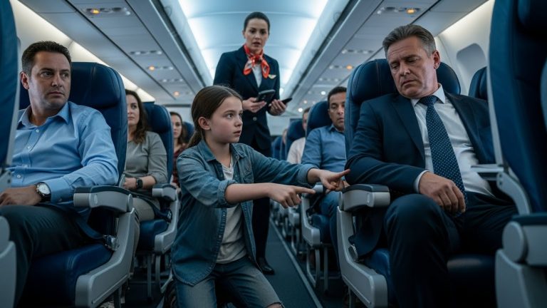 A 12-YEAR-OLD GIRL SAVED A BILLIONAIRE’S LIFE AT 30,000 FEET. HIS WHISPERED SECRET LEFT HER IN TEARS.