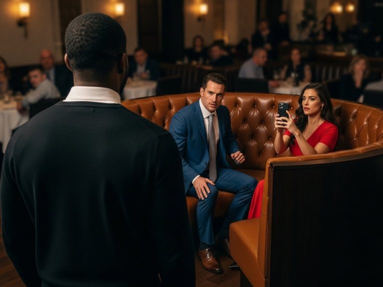 They Mocked His “Cheap” Clothes and Stole His Table—Until He Pulled Out One Paper That Made the Manager Tremble.