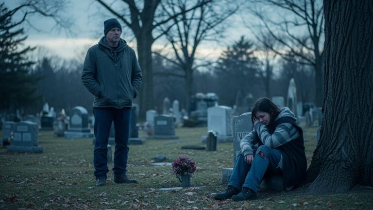 I Found A Homeless Girl Weeping On My Son’s Grave. When I Tried To Kick Her Out, She Whispered Two Words That Froze My Blood And Changed Everything I Knew About My Dead Wife.