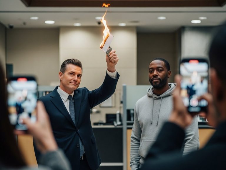 Bank Manager Burns My $2.3 Million Check On A Livestream—Unaware He Was Currently clocking In For A Shift At My Company