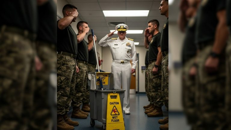 He Mocked The Janitor For Years. Then The Admiral Saluted Him.