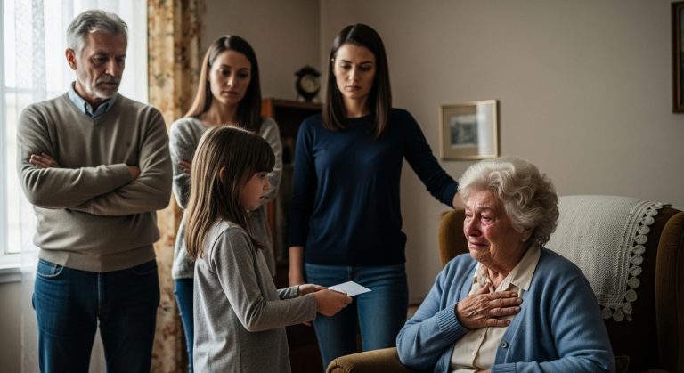 I Called My Parents Sobbing to Say My Husband Was Dead. Their Answer? “We’re Busy at Your Sister’s 40th Birthday Party.” Days Later, They Showed Up Demanding 50% of His Life Insurance. My 8-Year-Old Daughter Interrupted, Handed Them an Envelope, and Asked One Question That Made Their Hands Shake…