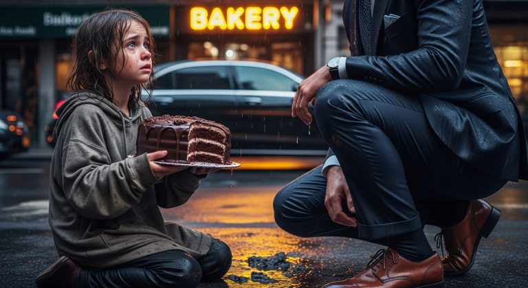 I Was a Titan of Industry Who Measured Success in Skyscrapers and Hostile Takeovers, Until a Freezing Rainstorm in Chelsea Led Me to a Starving Eight-Year-Old Girl Begging for Stale Crumbs, An Encounter That Shattered My Billion-Dollar Armor and Forced Me to Realize That in the Ledger of Life, I Was the One Who Was Truly Bankrupt.