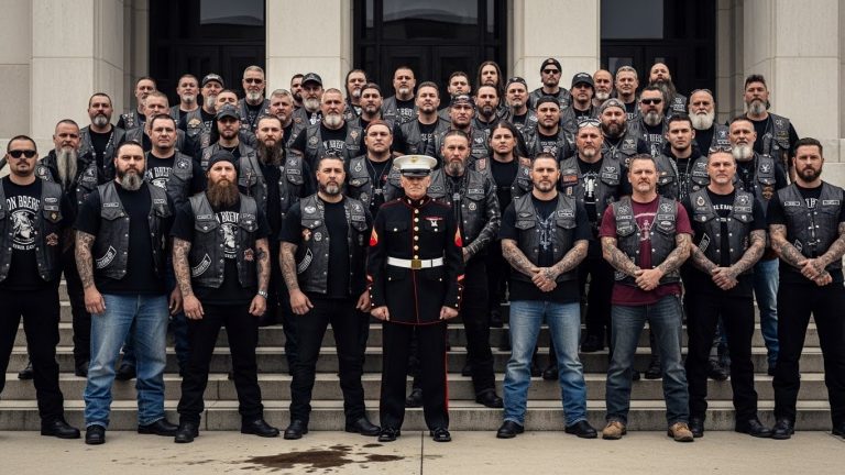 He wore his old uniform to honor his fallen brother, but the wealthy elite in their $5,000 suits laughed and threw him out like trash. They thought he was a nobody. They thought he was alone. They were wrong. Minutes later, the ground started to shake, and the roar of 50 engines taught them a lesson about loyalty they will never forget.