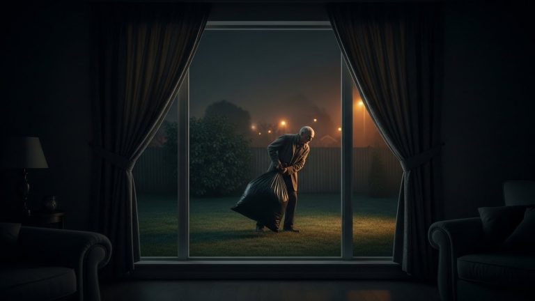 The Old Man Next Door Buried Black Bags in His Garden Every Night at 3 AM. When We Finally Dug Them Up, The Whole Neighborhood Cried.