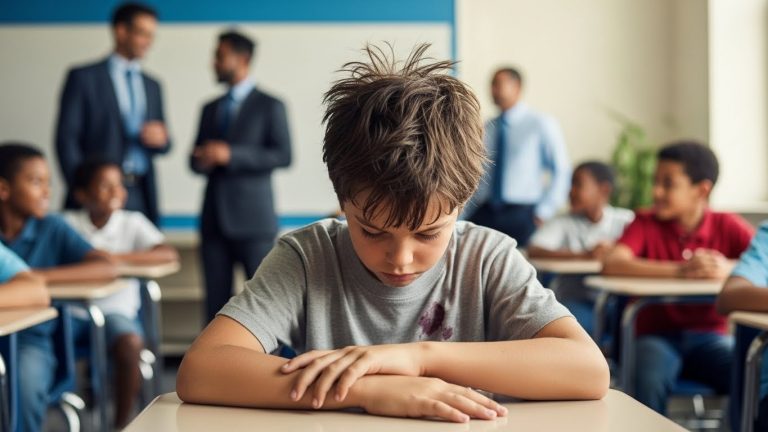Teacher Mocks a “Dirty” Student For Sleeping in Class, Then a Marine Colonel Walks In and The Room Goes Silent
