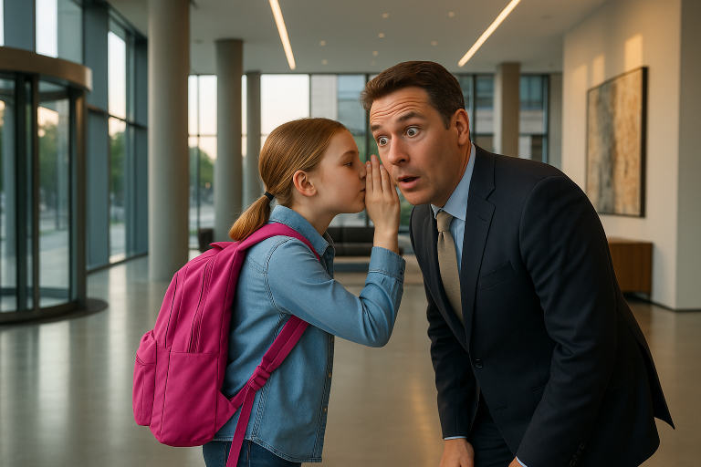 I Was The CEO Of A Billion-Dollar Crisis Management Firm, Untouchable And Powerful, Until A Six-Year-Old Girl Pointed At My Bookshelf And Whispered Five Words That Destroyed My Entire Life, Exposing A Terrifying Surveillance Conspiracy That Forced Me To Burn Down My Empire And Run For My Life.