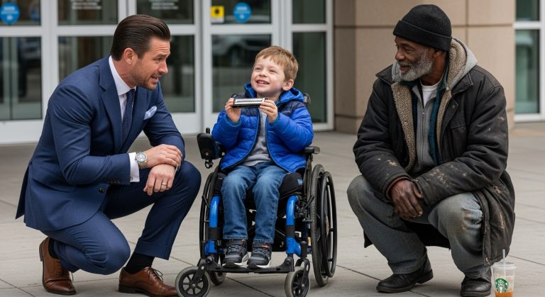 I Was A Tech Billionaire Who Thought Money Could Fix Anything, So When I Saw A Dirty Homeless Man Near My Disabled Son, I Called Security And Humiliated Him—But When My Son Had A Meltdown That Doctors Couldn’t Stop, That Same Homeless Man Did Something With A $2 Harmonica That Brought Me To My Knees And Changed My Life Forever.