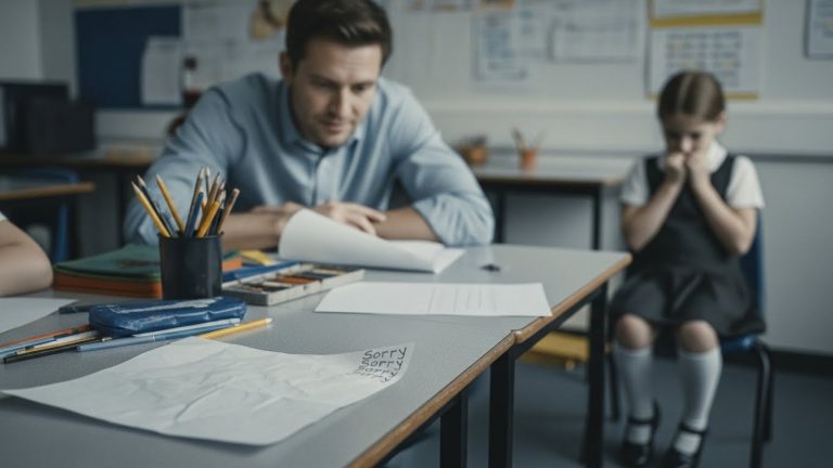 THE GIRL WHO WROTE “SORRY” IN INVISIBLE INK: A TEACHER UNCOVERS A FATHER’S CRUEL LIE