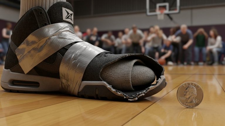 They Threw Quarters At Him When His Shoes Fell Apart. Then His Teammates Did Something That Silenced The Entire Gym.