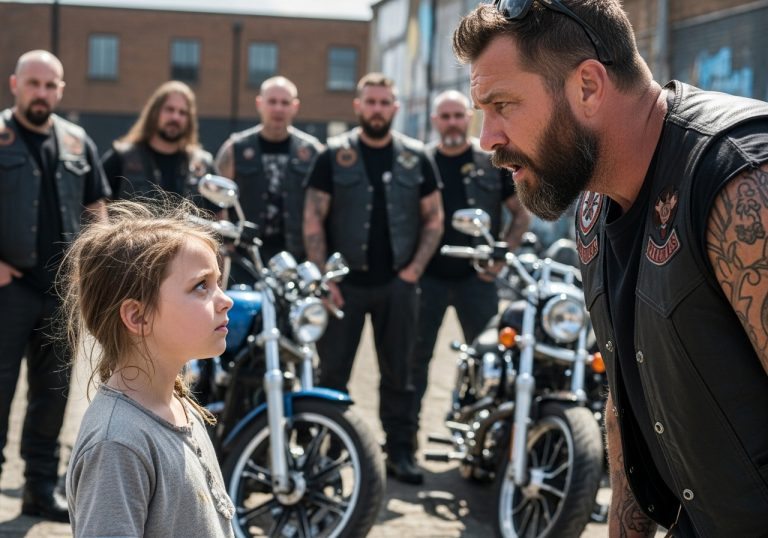 “Are you the boss?” Girl With Black Eye Asks 62-Year-Old Biker, “My new dad hits me.”