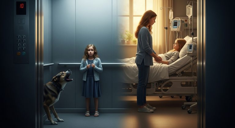 We Thought We Were Being Attacked By A Vicious Dog In Our Apartment Elevator, But When The Owner Pulled The Leash Back And Tears Filled His Eyes, He Revealed A Secret About His Pet That Would Lead Us Straight To The Oncology Ward And Change Our Lives Forever