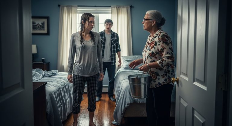 My Mother-In-Law Thought Dumping A Literal Bucket Of Ice Water On Me While I Slept Was ‘Discipline’ Because She Didn’t Like How I Folded Towels, But She Didn’t Expect That I Was Done Being The Good Wife Or That Her Own Son Would Finally Choose Me Over Her Twisted Traditions In Front Of The Entire Extended Family