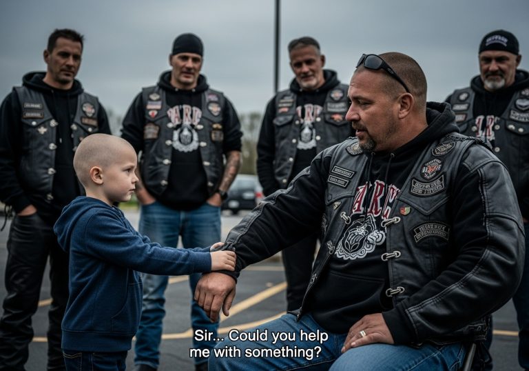 I Always Thought I Was a Dangerous Man With Nothing Left to Lose Until a Trembling, Bruised Little Boy Walked Into Our Roadside Diner, Looked Me Dead in the Eye, and Whispered Six Words That Shattered Every Hardened Biker in the Room and Started a War We Were Never Prepared to Fight But Were Willing to Die For to Save a Child Who Thought Death Was His Only Escape From the Hell He Called Home