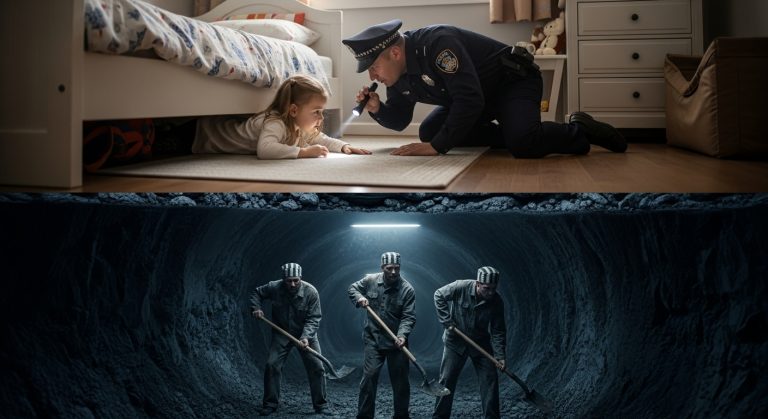 A 5-Year-Old Girl Called 911 Whispering That There Were ‘Monsters’ Under Her Bed, And While Her Parents Laughed And Apologized To The Officers For The Prank, One Cop Froze When He Heard A Metallic Scraping Sound Coming From Beneath The Floorboards That Revealed A Nightmare No One Saw Coming