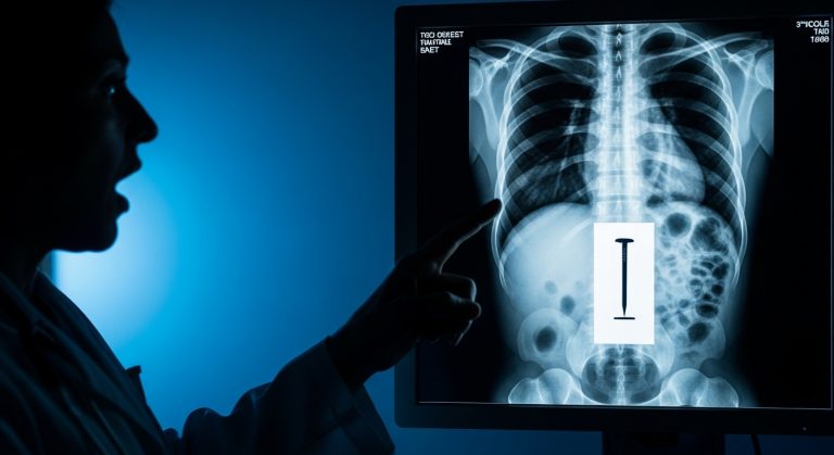 A Shivering 9-Year-Old Boy Walked Into My Emergency Room All Alone at 2 A.M. Clutching His Stomach, But When We Put Him Under the X-Ray Machine, the entire Medical Team Froze in Horror at the Metal Object Lodged inside Him—and the Sickening Reason He Swallowed It Left Even the Police in Tears.