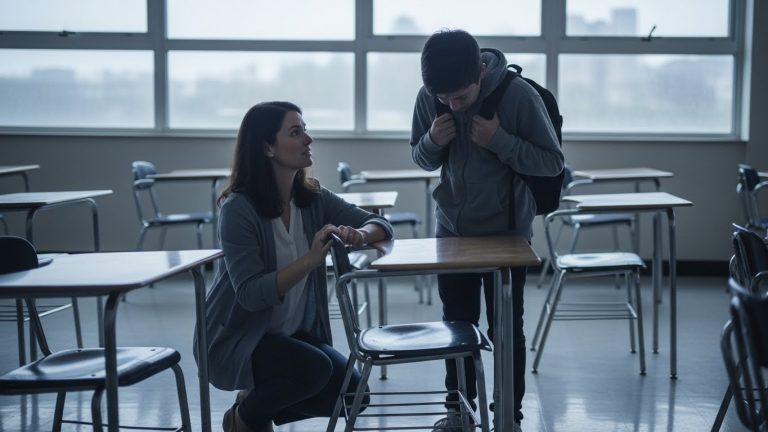 I Was Ready to Suspend Him for Disrespecting My Class, But When He Finally Whispered ‘It Hurts to Sit’ and Lifted His Shirt, I Saw a Nightmare No Teacher Should Ever Witness. The Secret He Was Hiding Under His Clothes Changed My Life Forever and Exposed a Monster Living in Our Suburbs.