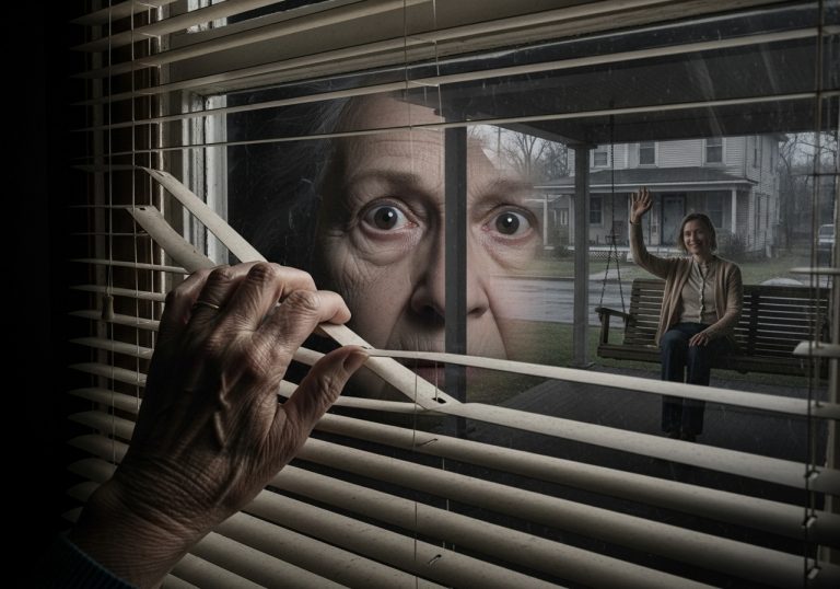 The Widow Thought She Was Losing Her Mind When Her Dead Neighbor Waved at Her, But the Truth Hidden Under the Old Hat Made the Whole Block Cry