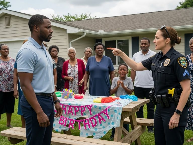 They Smashed His Son’s Birthday Cake and Forced Him to Kneel in the Dirt, Laughing at His “Fake” Badge. But When He Made One Phone Call, The Arrogant Lieutenant Realized Too Late That She Just Declared War on the Wrong Man—and the Helicopters Above Were Coming for Her.