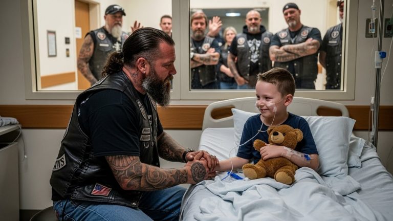 My 7-Year-Old Nephew Is Dying in the ICU, and a Wealthy Donor’s Son Decided to Torment Him by Stealing His Lifeline. The Hospital Said “Boys Will Be Boys” and Refused to Help because of Who the Bully’s Father Was. They Didn’t Know I’m the President of the Iron Saints Motorcycle Club. I Didn’t Bring a Lawyer. I Brought 50 Brothers, 100 Fists, and a Deafening Roar That Shook the Foundations of the Building. What Happened Next Didn’t Just Silence the bully—It Changed the Entire Hospital Forever.