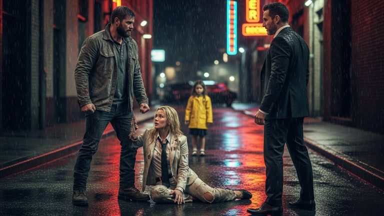 “Please, Don’t Hurt Me!” The Billionaire CEO Begged in the Rain—Then a Single Dad Stepped Out of the Shadows and Changed Everything.