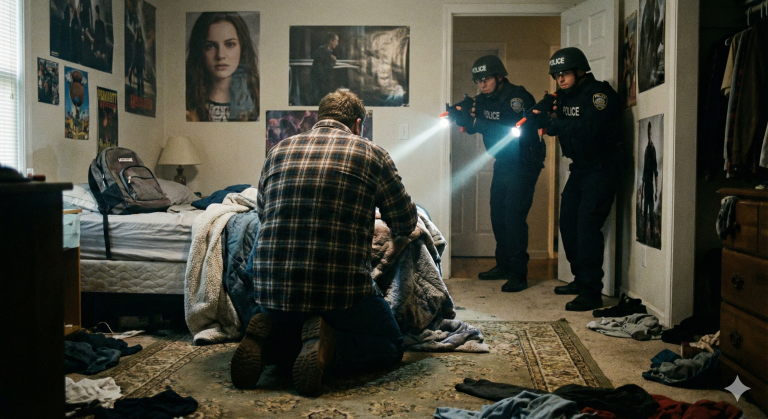 I Called 911 Shaking With Fear As My Sister Screamed Behind A Locked Door. The Police Kicked It Down, Guns Drawn, But What They Found On The Floor Made The Entire Room Freeze In Shock.