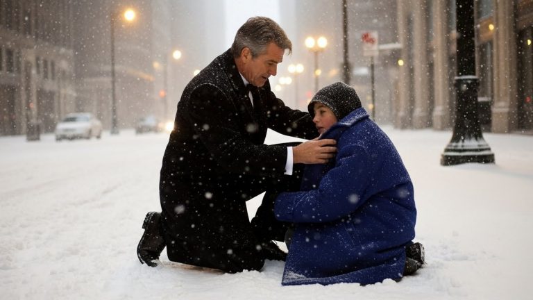 He Gave His $5,000 Coat To A Shivering Boy In A Blizzard. 20 Years Later, A Stranger Walked Into The Boardroom And Returned The Favor.
