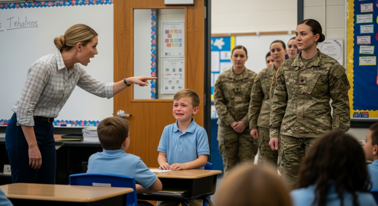 THEY LAUGHED WHEN I SAID MY MOM WAS A NAVY SEAL… THEN THE SWAT TEAM KICKED IN THE DOOR.