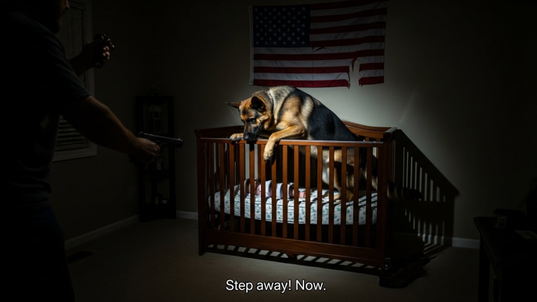 I Pointed My Gun At The Rescue Dog Standing Over My Dying Son. I Was Seconds From Pulling The Trigger, But What He Did Next Left Me Sobbing On The Floor.