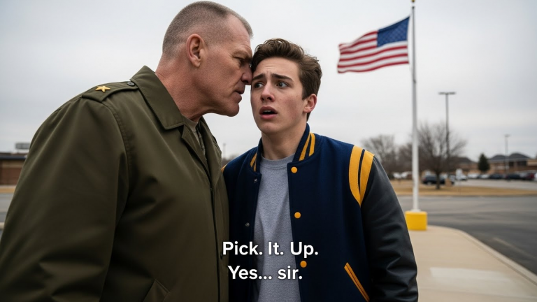 THE BULLY LAUGHED AT THE “OLD MAN” UNTIL HE SAW THE 4 STARS…