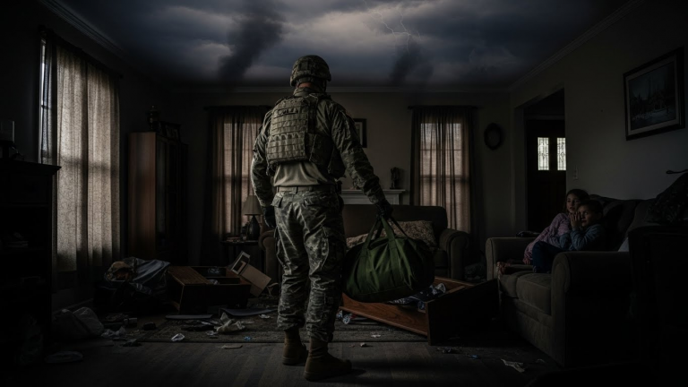 I Served My Country for Two Years, Dreaming of This Moment. But When I Walked Through My Front Door, The Silence Was Louder Than Any Bomb. My Wife Was Gone. My Kids Were Starving. And The Lie She Told Them Broke Me More Than War Ever Could.