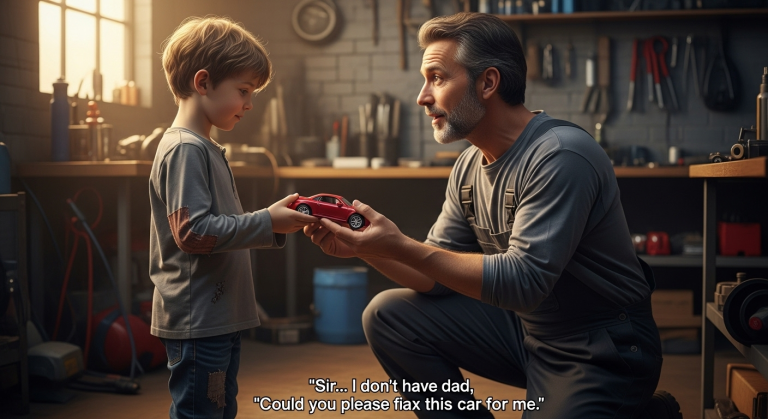 I almost kicked him out into the rain until he showed me what was hidden inside his broken toy. Now, the people who killed his father are coming for us.